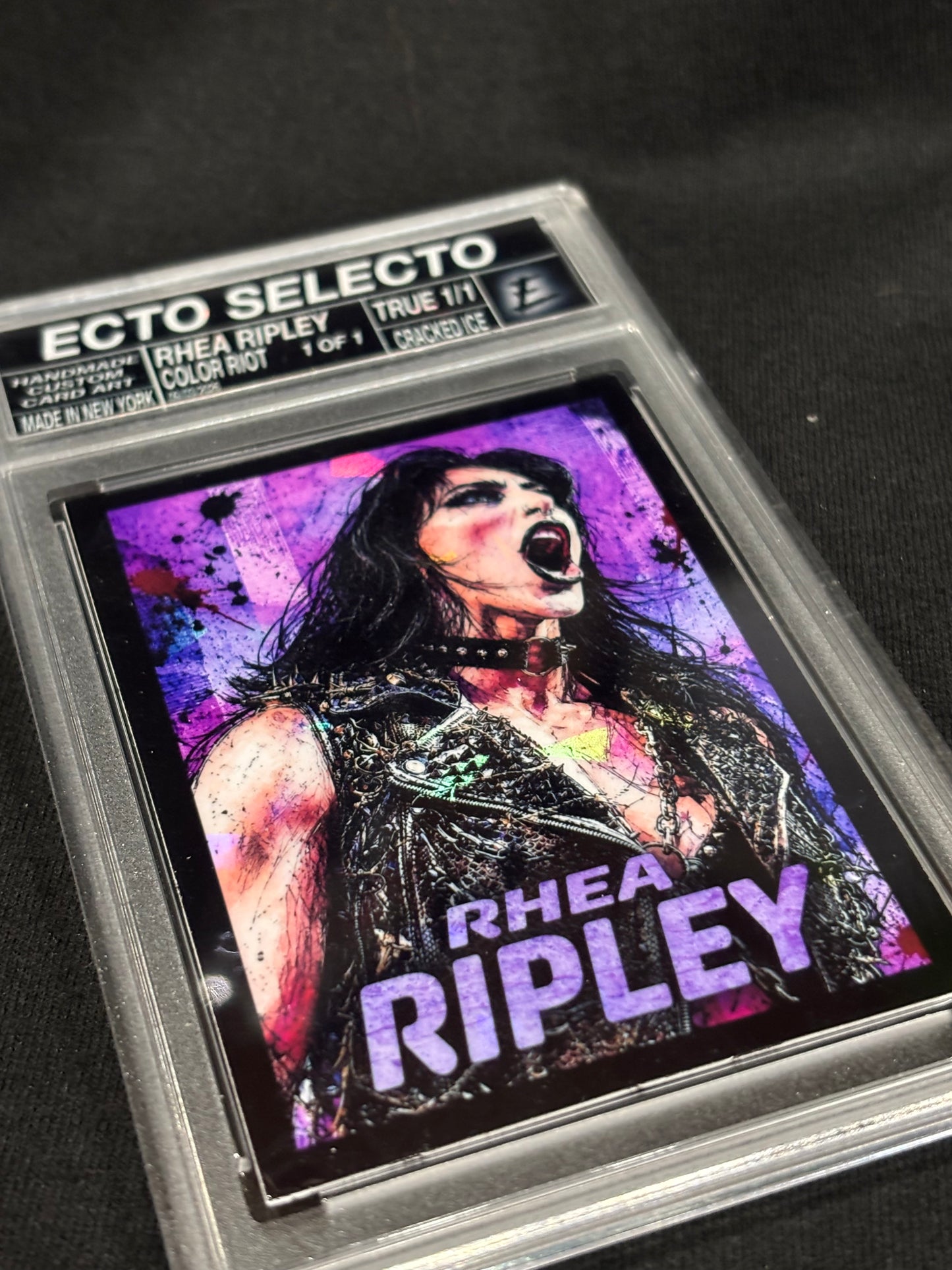 Rhea Ripley “Color Riot” Custom Art Card | Base & True 1/1 Editions