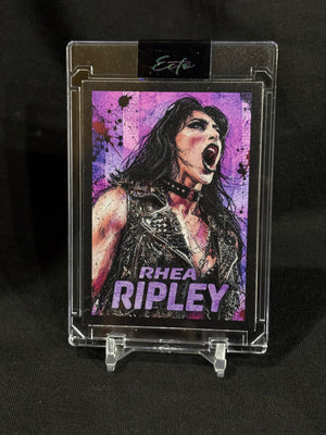 Rhea Ripley “Color Riot” Custom Art Card | Base & True 1/1 Editions