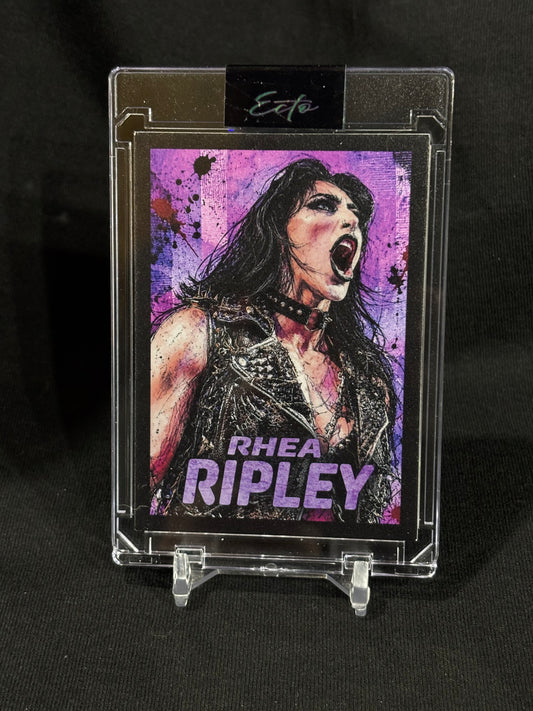 Rhea Ripley “Color Riot” Custom Art Card | Base & True 1/1 Editions