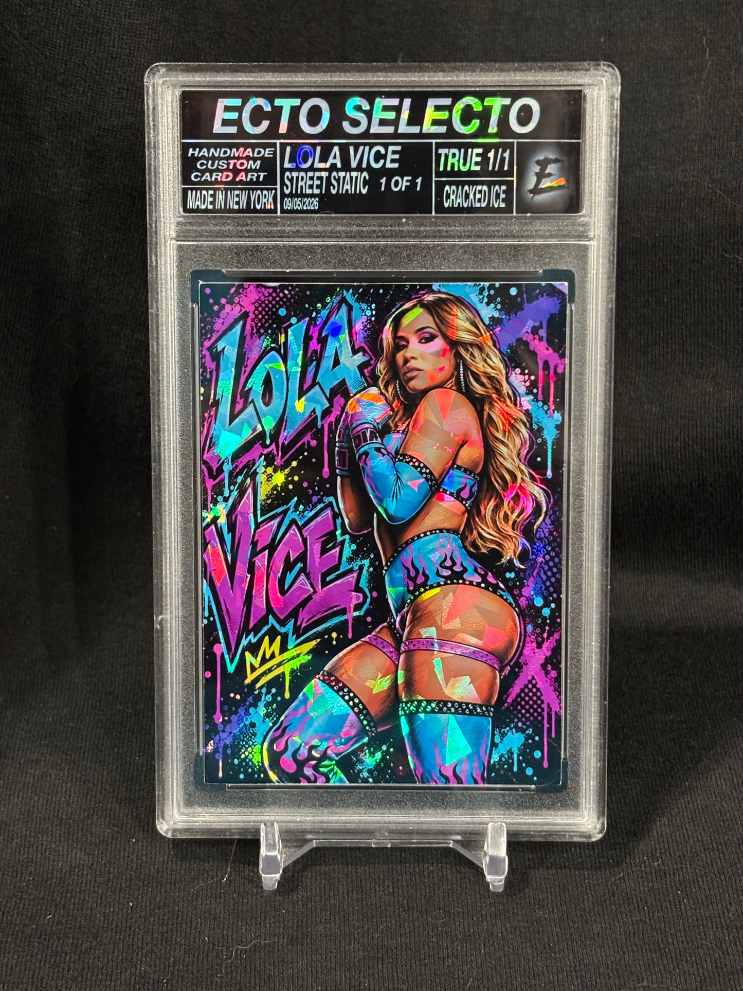 Lola Vice “Street Static” Custom Art Card | Base & True 1/1 Editions