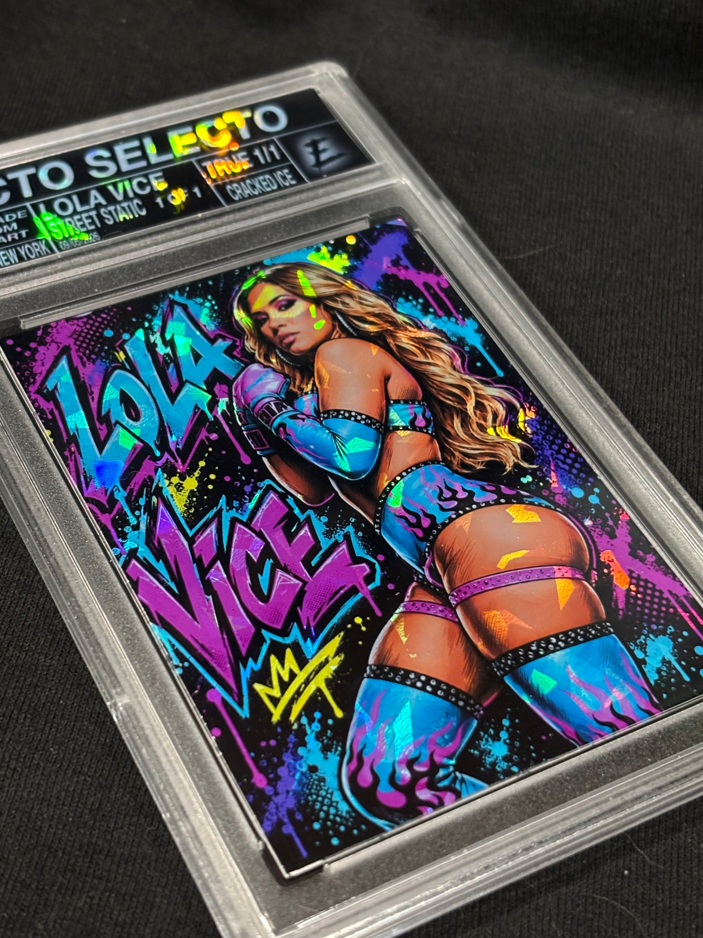 Lola Vice “Street Static” Custom Art Card | Base & True 1/1 Editions
