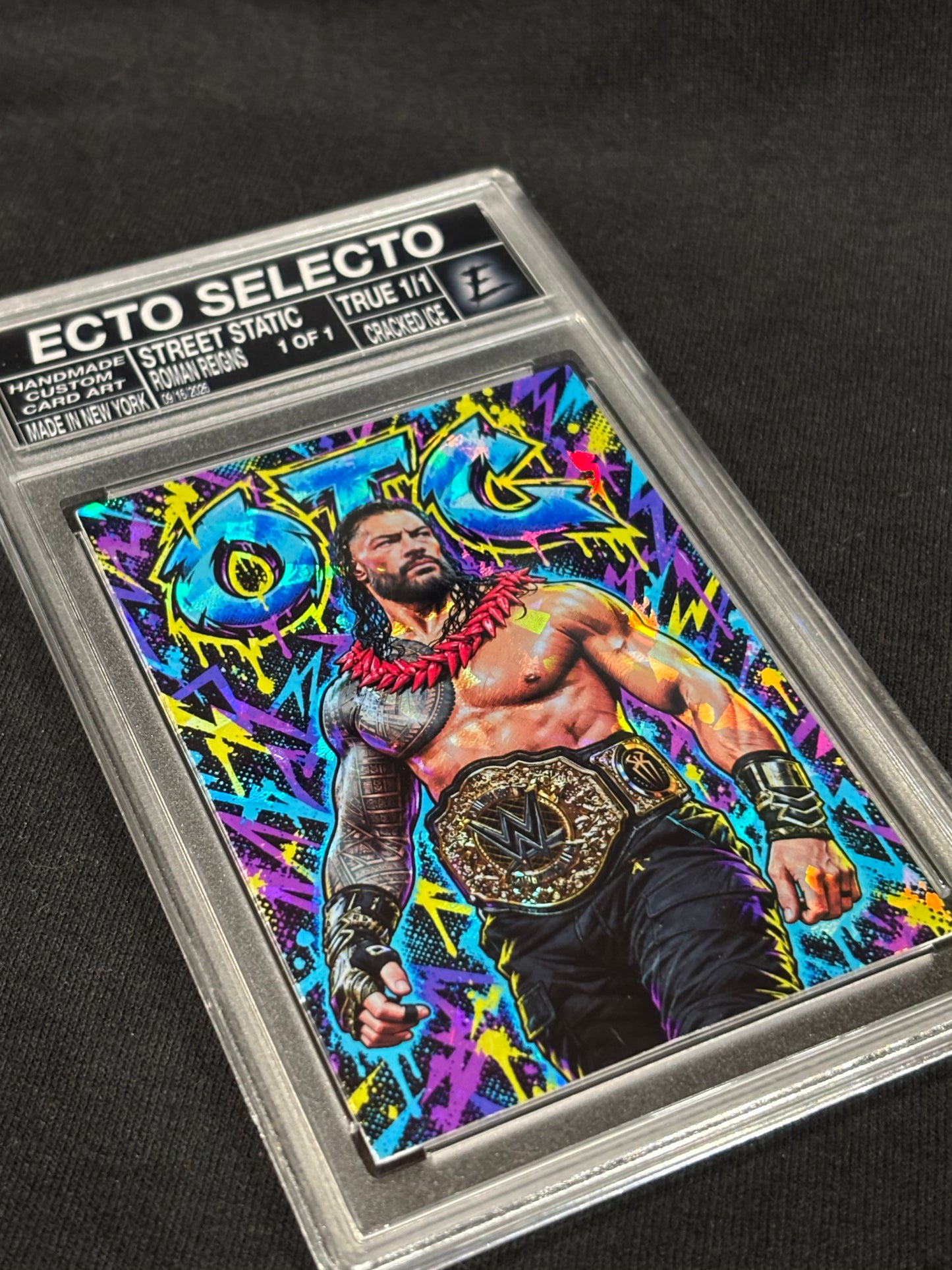 Roman Reigns “Street Static” Custom Art Card – Random 1/1 Parallel or Base