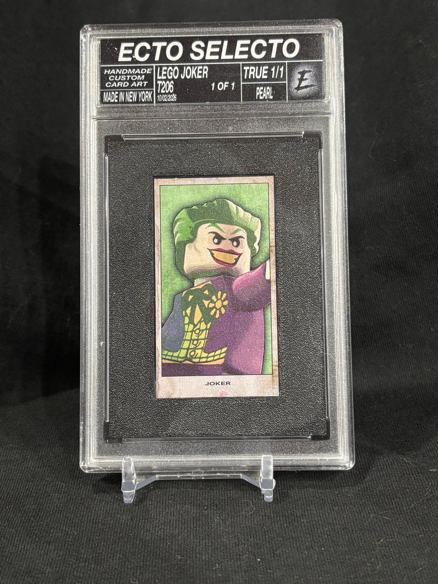 LEGO Joker T206-Inspired Custom Art Card | Base & 1/1 Parallels