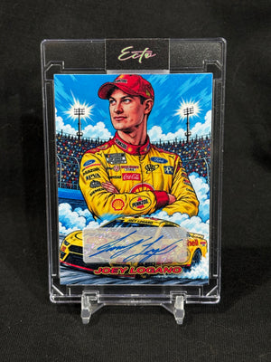 Joey Logano “Full Throttle” — 1/1 Custom Harvested Autograph Art Card