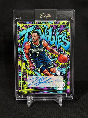 Trey Lyles “Neon Howl” — 1/1 Harvested Autograph Art Card