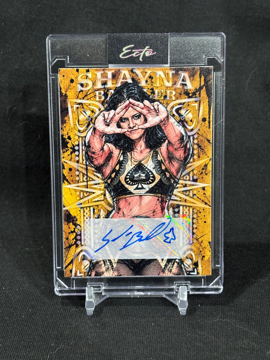 Shayna Baszler “Gilded Queen” — Harvested Autograph Custom Art Card
