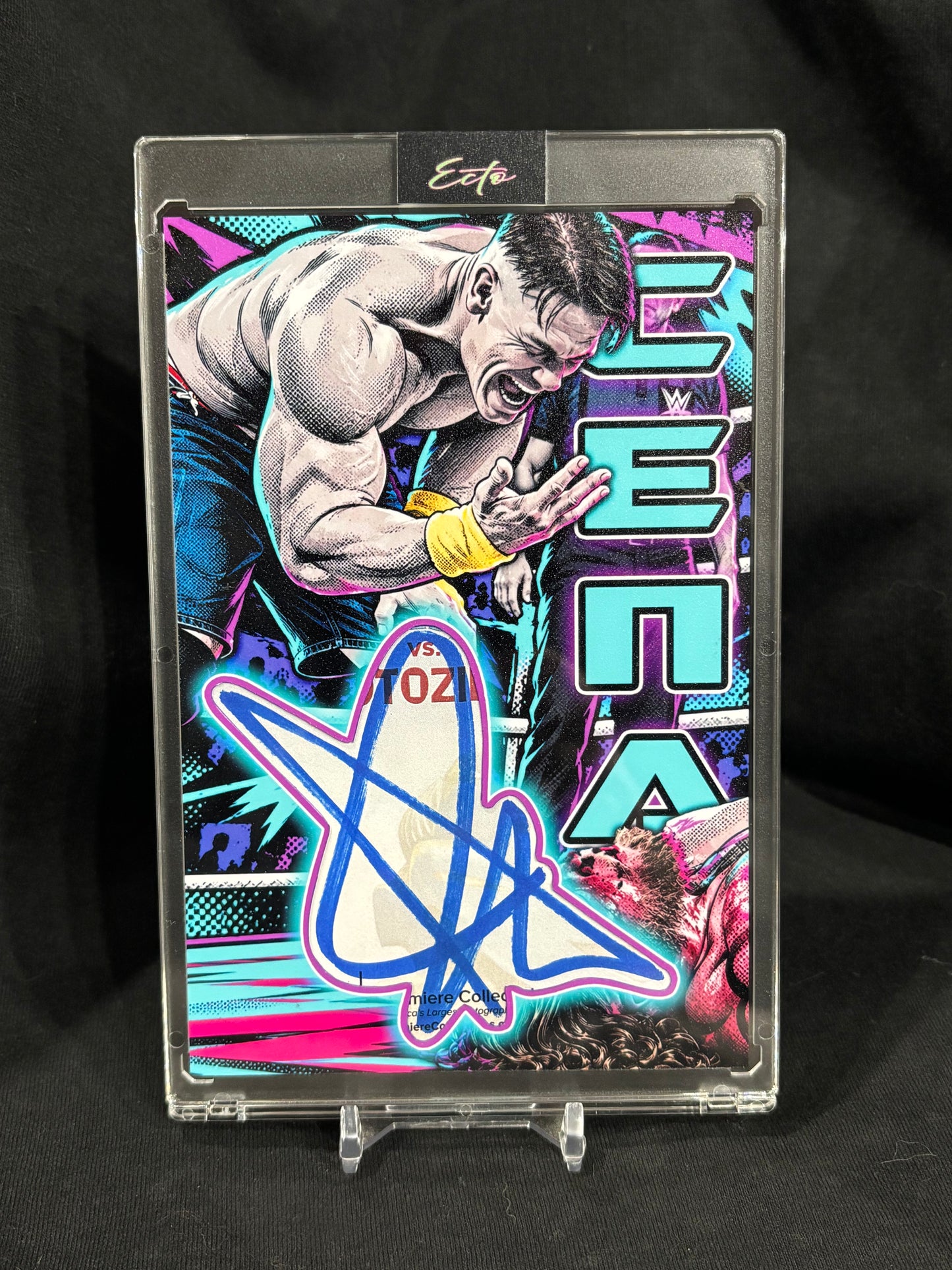 John Cena “Neon Impact” — 1/1 Cut Signature Art | 4×6