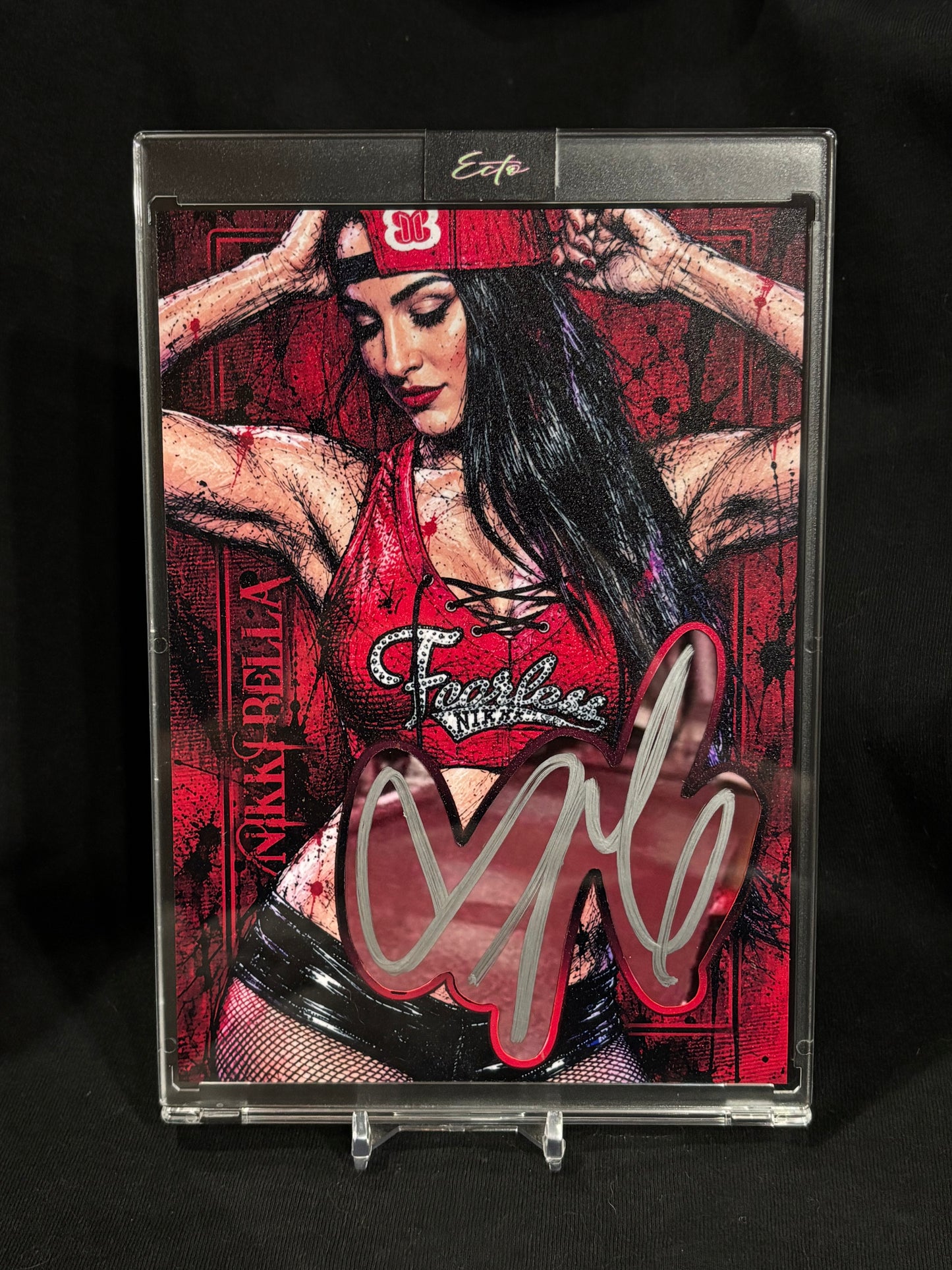 Title: Nikki Bella “Fearless” 1/1 Cut Signature Art – 5×7 – JSA Authenticated