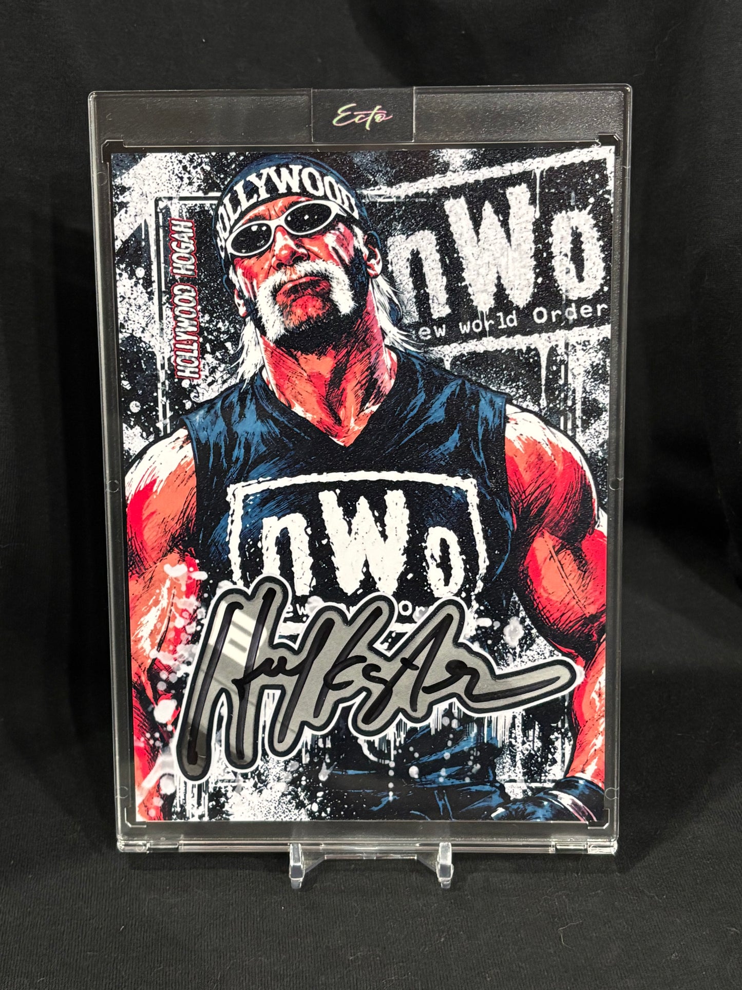“Hollywood” Hulk Hogan – nWo 5×7 Cut Signature Art | JSA Donor | 1st Edition