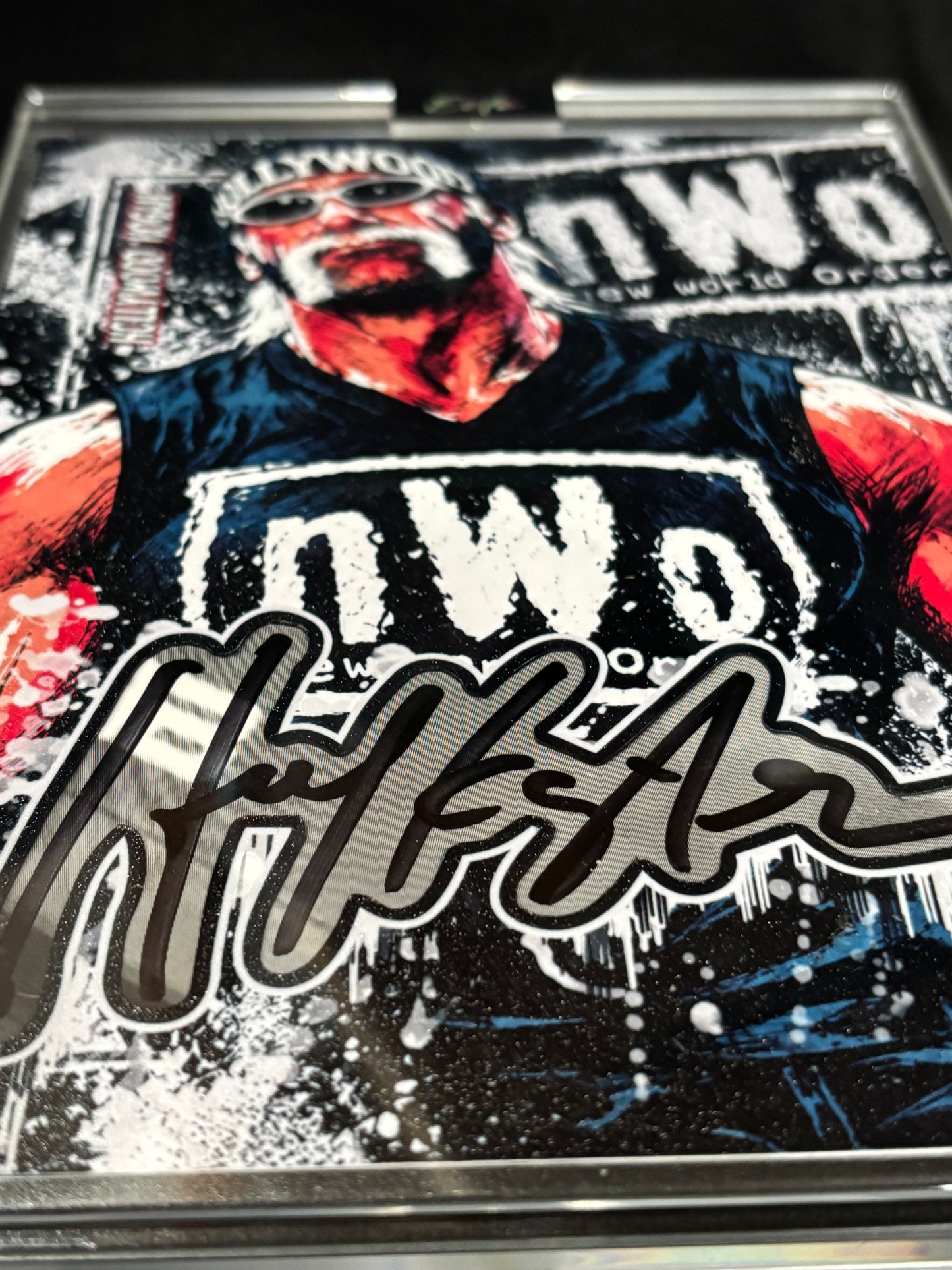 “Hollywood” Hulk Hogan – nWo 5×7 Cut Signature Art | JSA Donor | 1st Edition