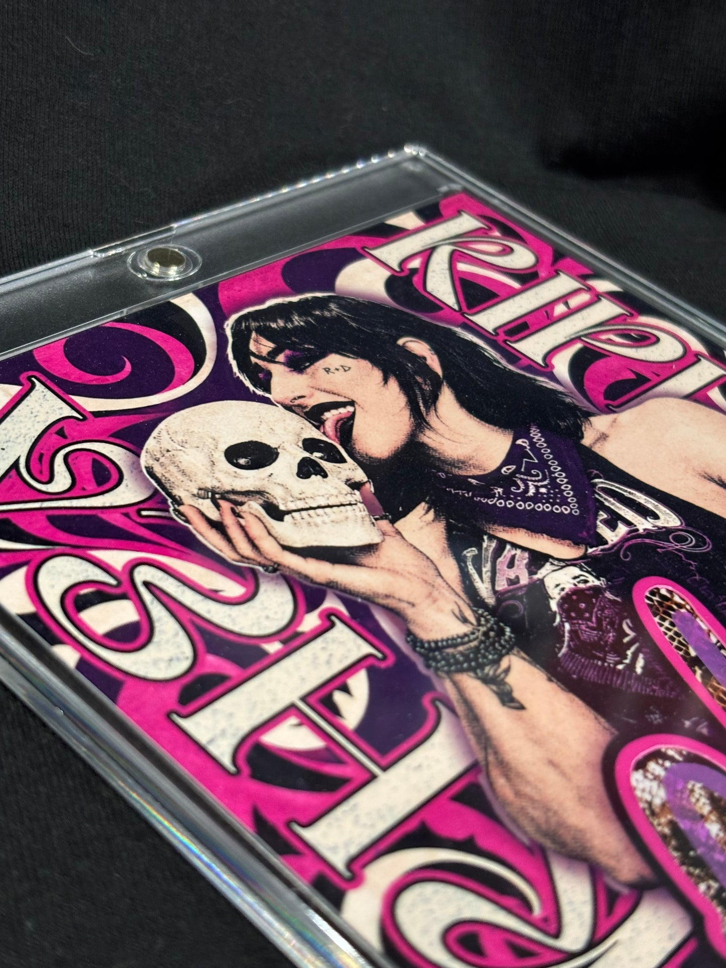 Rhea Ripley “Psychedelic Nightmare” 5×7 Cut Signature – JSA Witnessed – 1/1