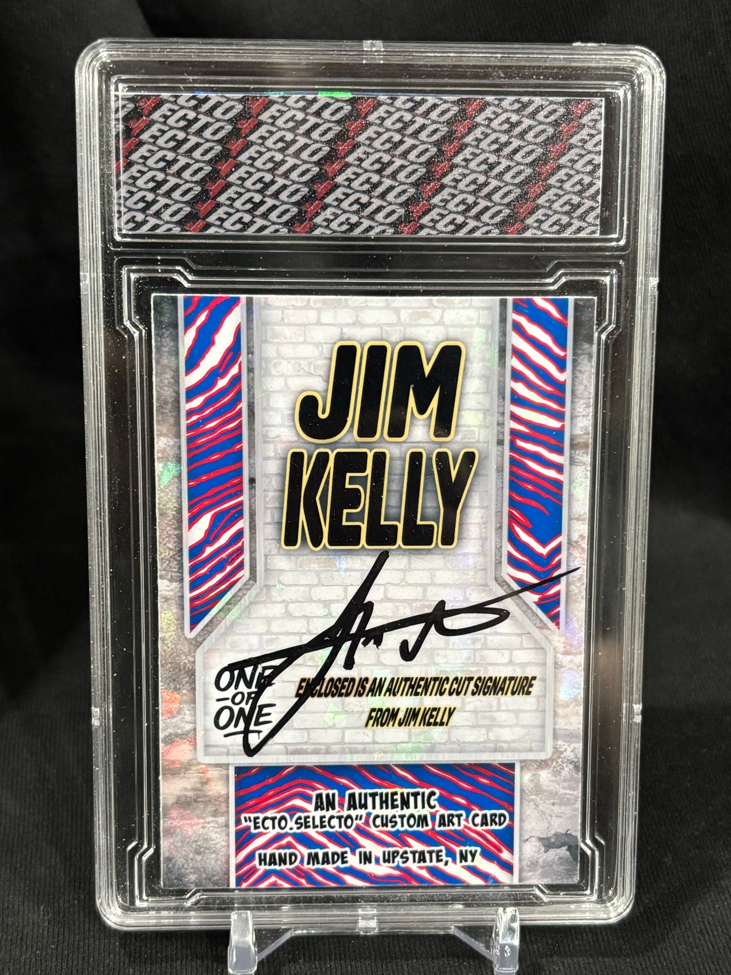 Jim Kelly – “ECTO Legacy Cut” – 1/1 Custom Cut Signature Card