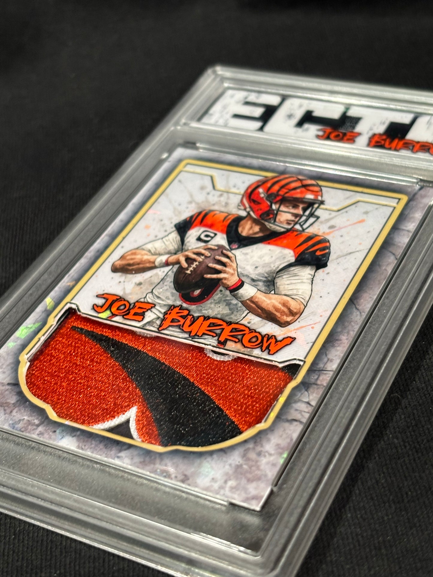 Joe Burrow – “Bengals Relic Patch” – (Ecto Selecto 1/1 Custom Art Card)