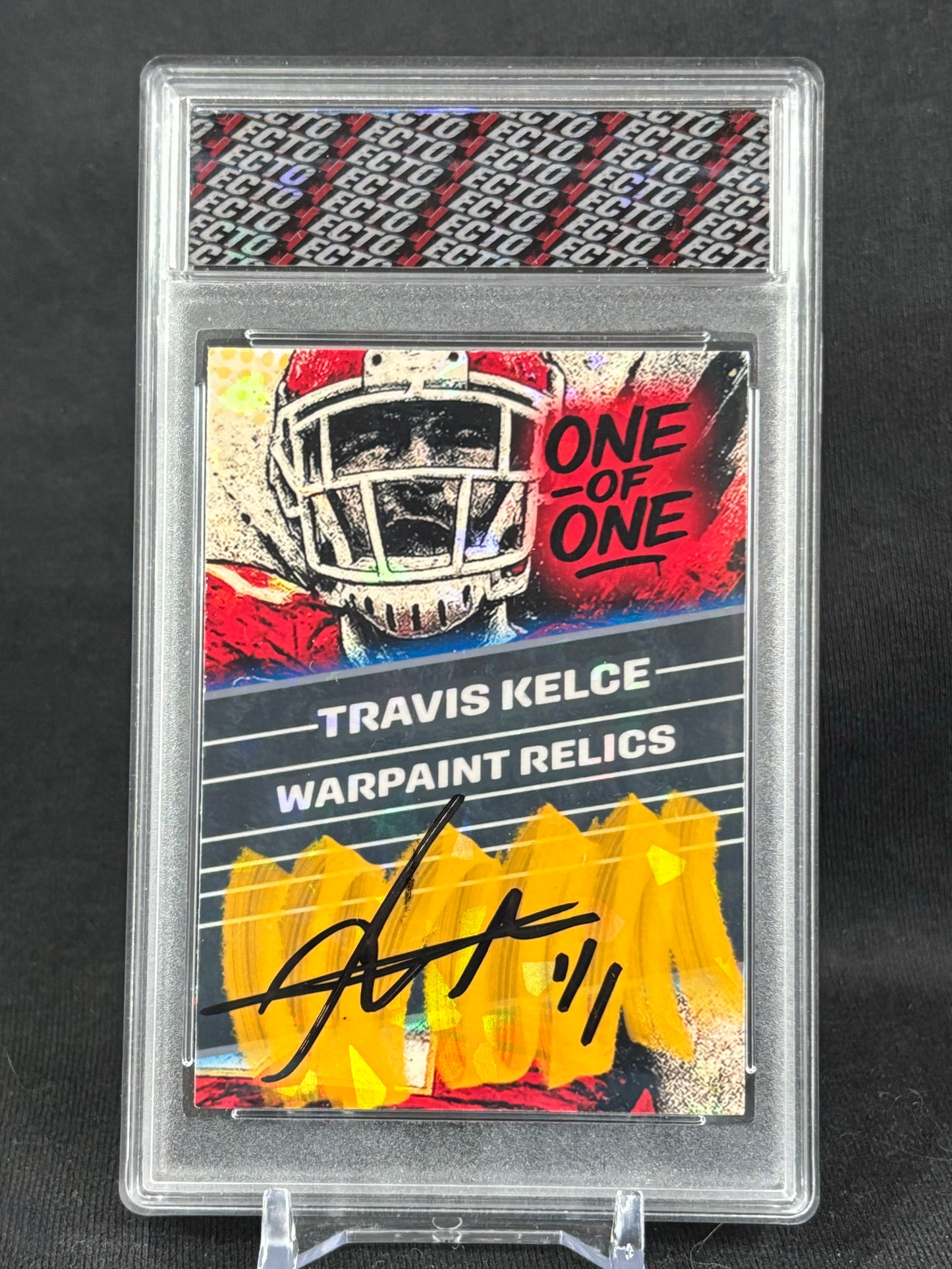 Travis Kelce – “Warpaint Relics” – (Ecto 1/1 Custom Relic Card)