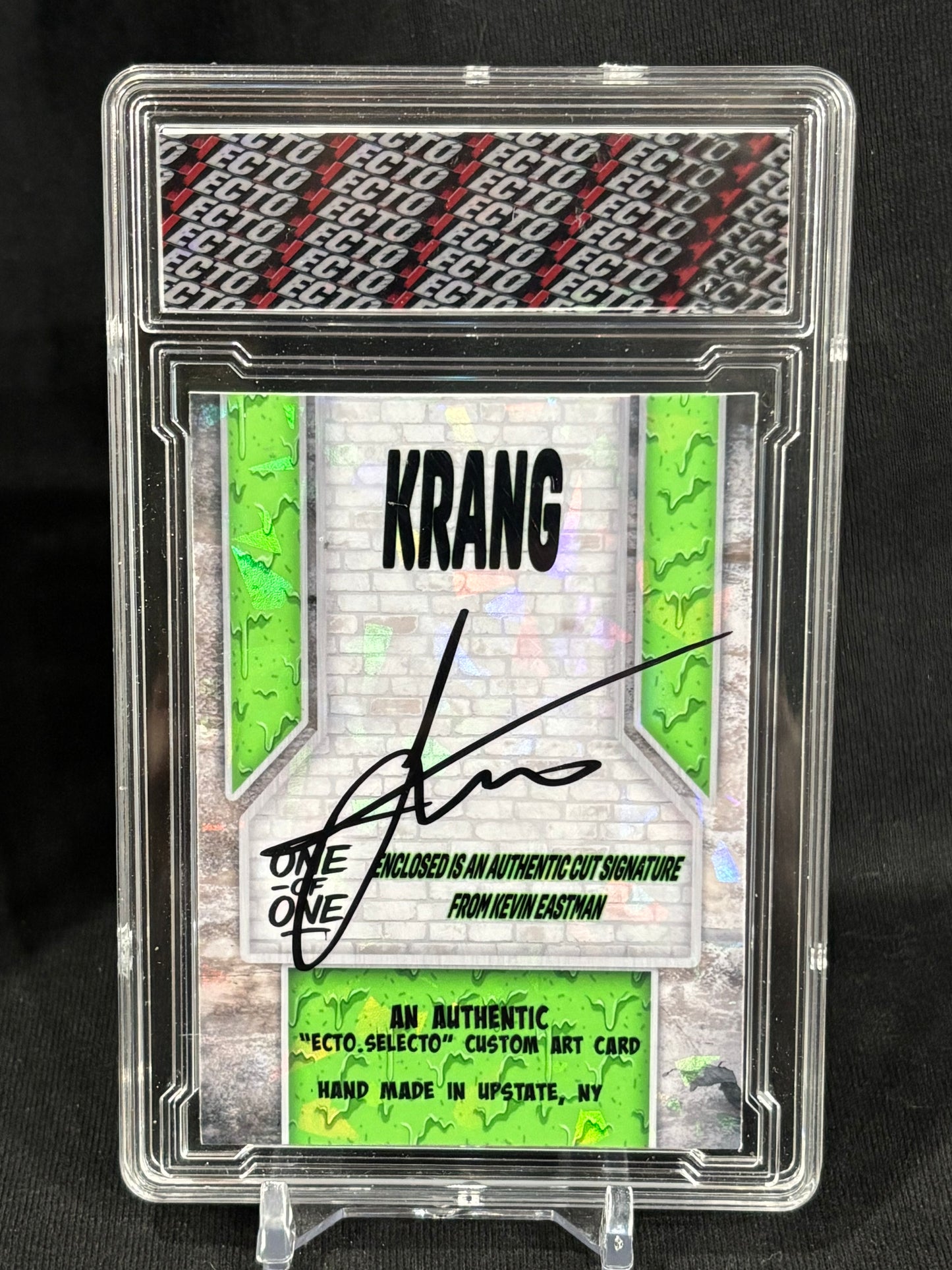 Kevin Eastman – “KRANG” – TMNT Cut Signature Art Card (1/1)