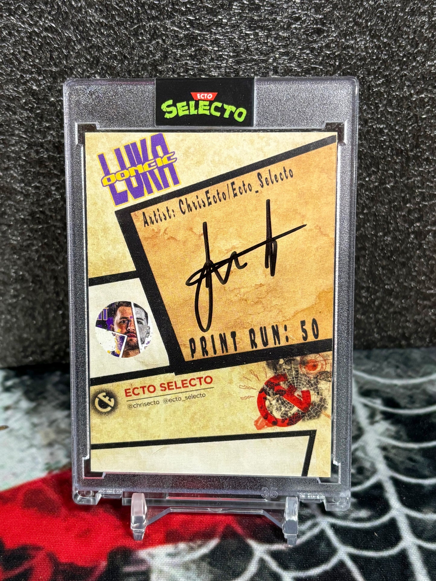 🟣 Luka Dončić – Los Angeles Lakers Custom Art Card