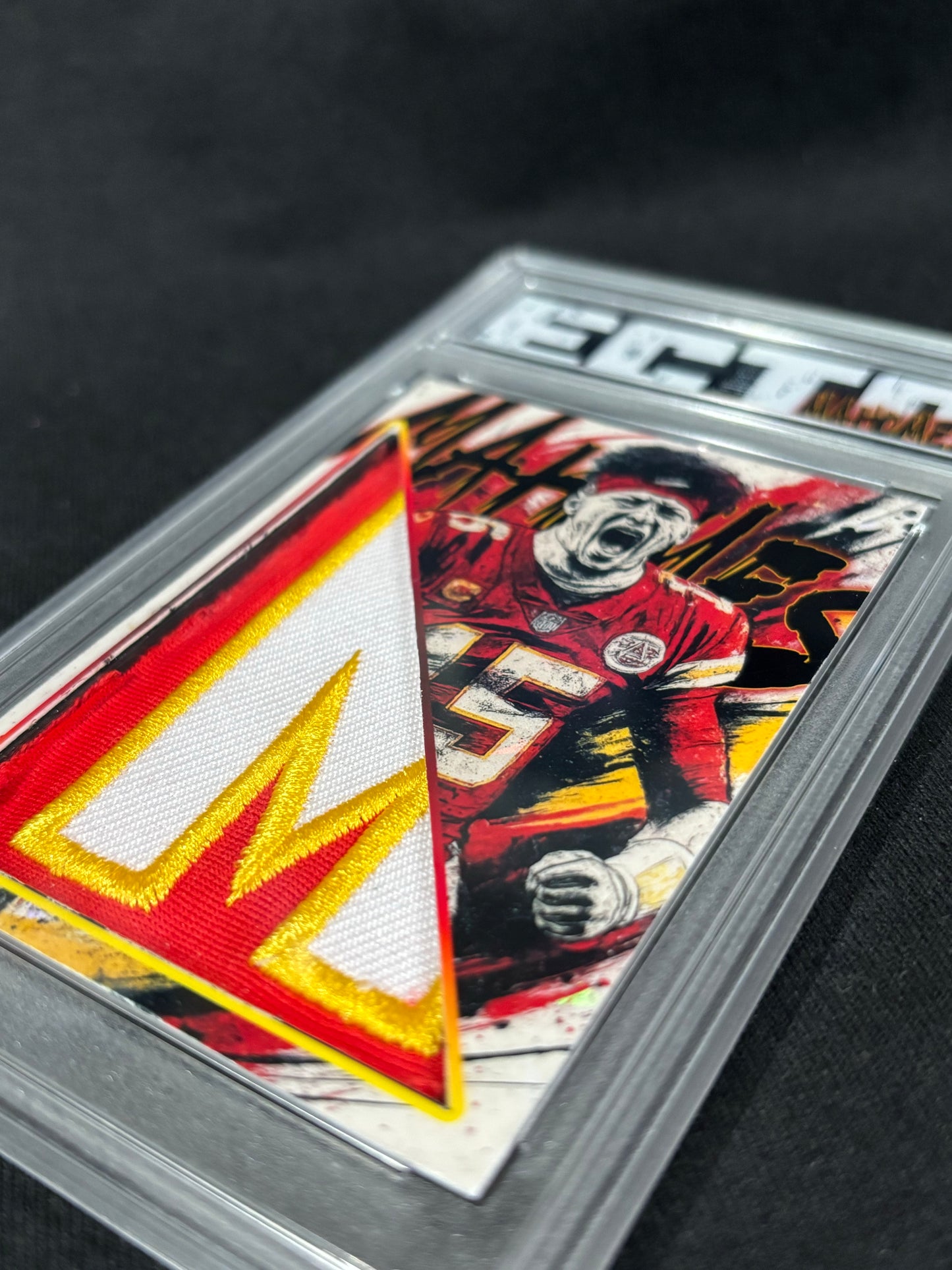 Patrick Mahomes – “Warpaint Relics” – (Ecto 1/1 Custom Relic Card)