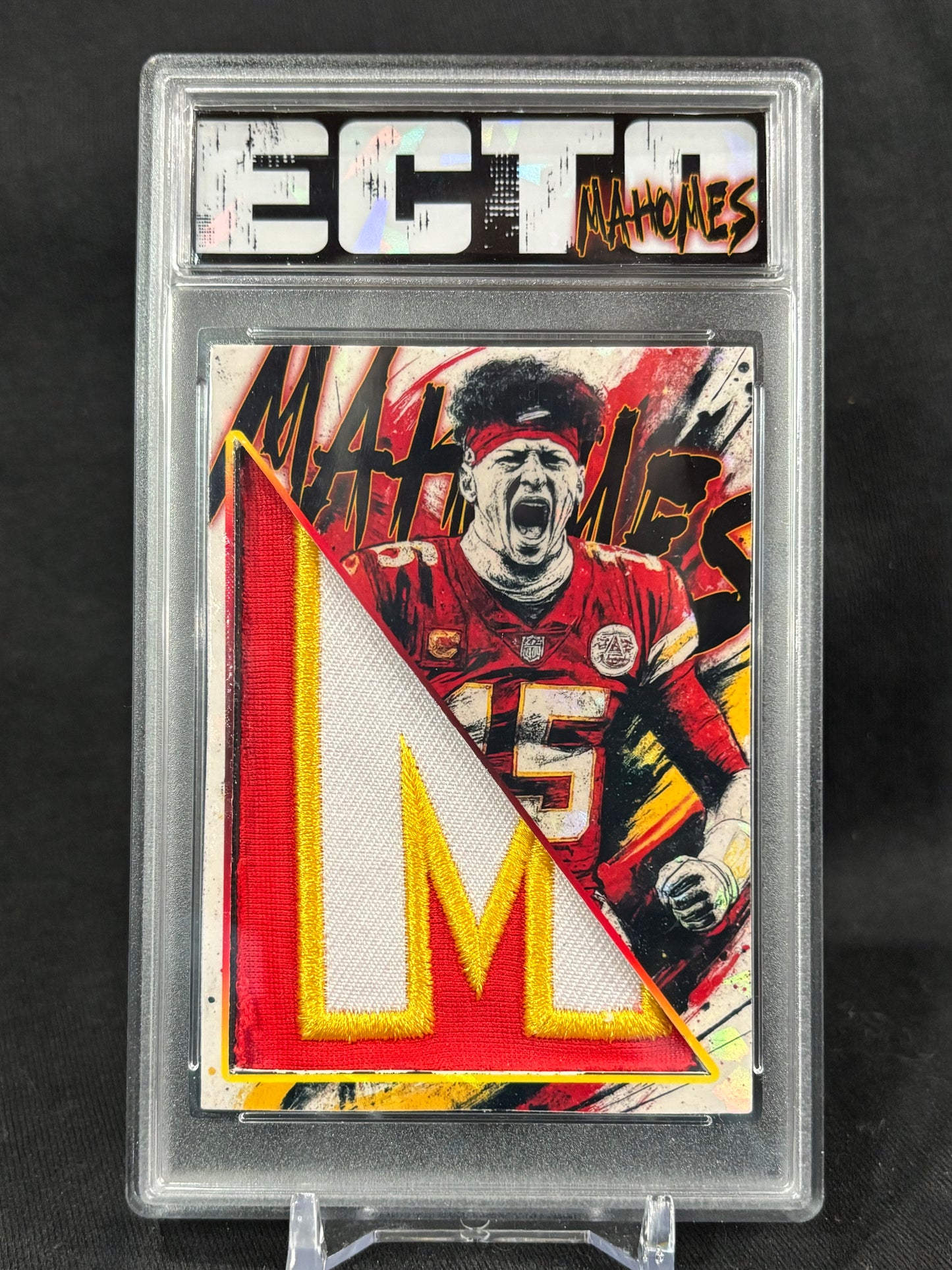 Patrick Mahomes – “Warpaint Relics” – (Ecto 1/1 Custom Relic Card)