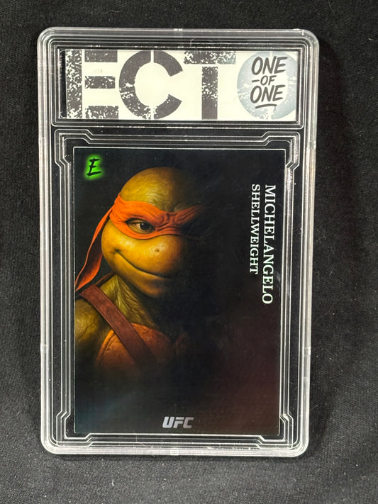 Michelangelo – “Shellweight Division” – (Ecto 1/1 Custom   TMNT Card)