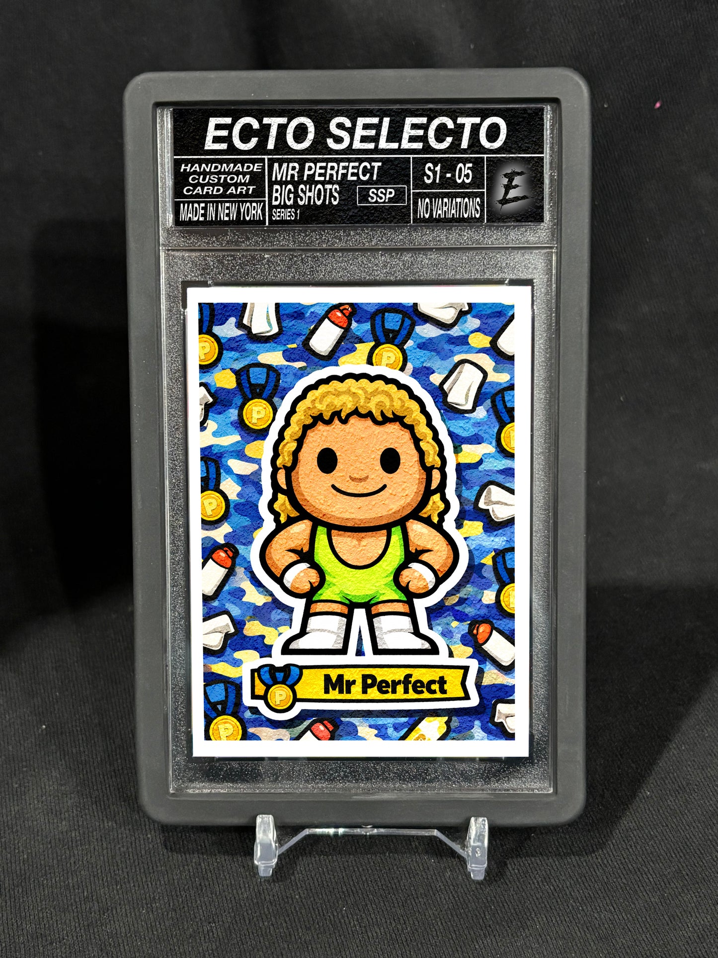 Mr Perfect – Big Shots Series 1 – Ecto Selecto Mascot Art Card (SSP)