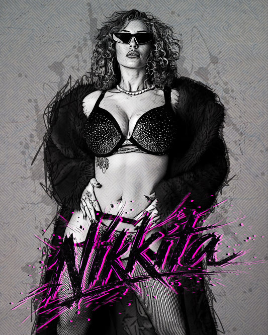 Nikkita — Ink Sketch Art Print (8×10) — Hard-Signed — Limited Presale Edition