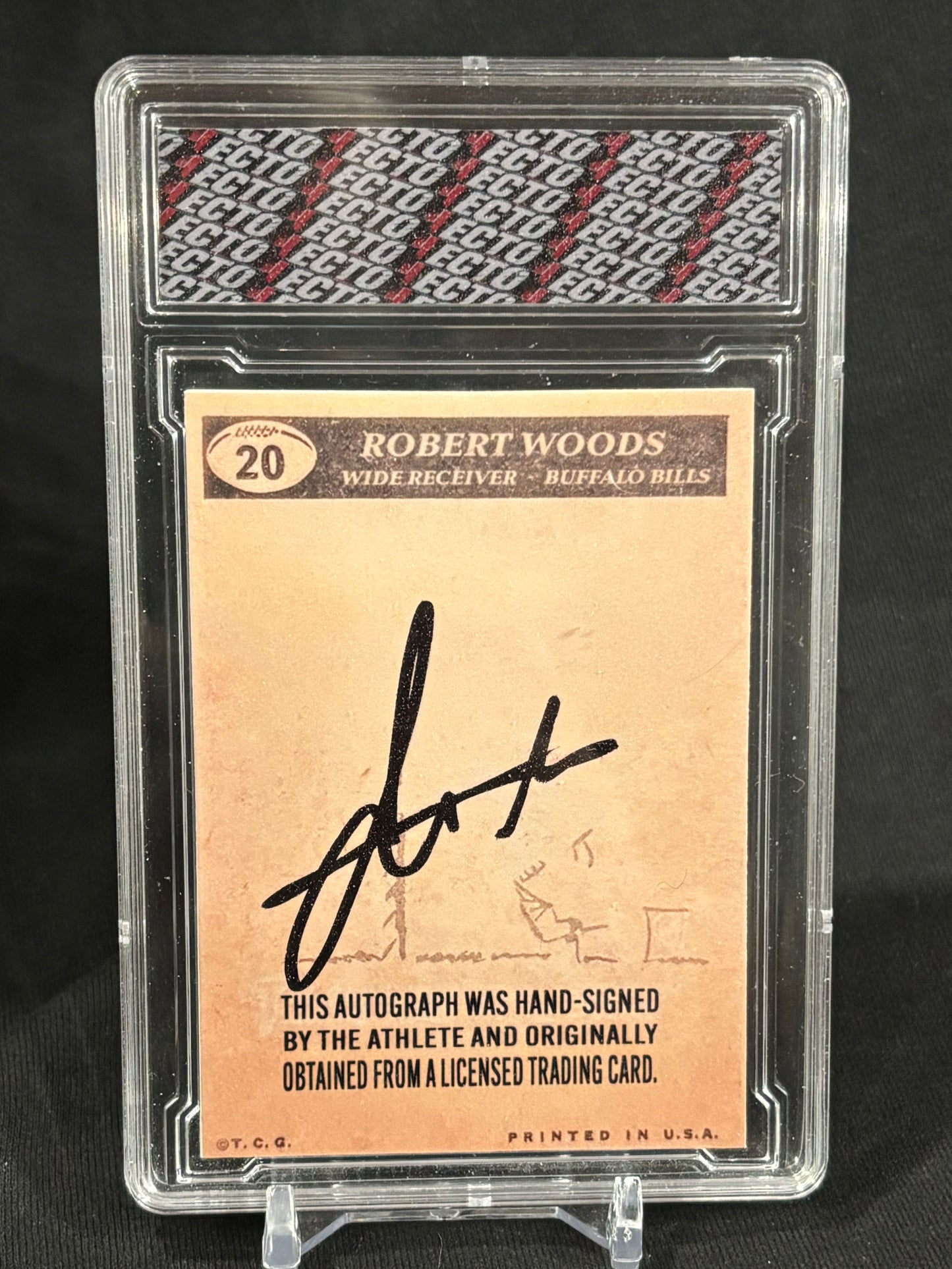 Robert Woods – 1/1 Harvested Autograph – Ecto Selecto Custom Art Card
