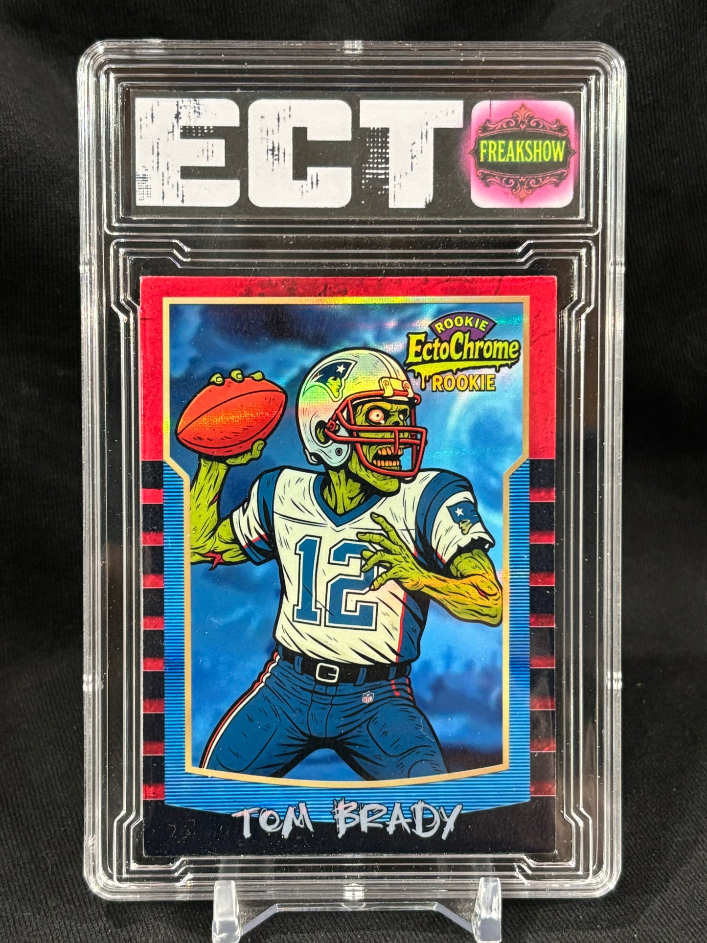 Tom Brady – “EctoChrome Rookie” – Freakshow Series – (Ecto Custom Art Slab)