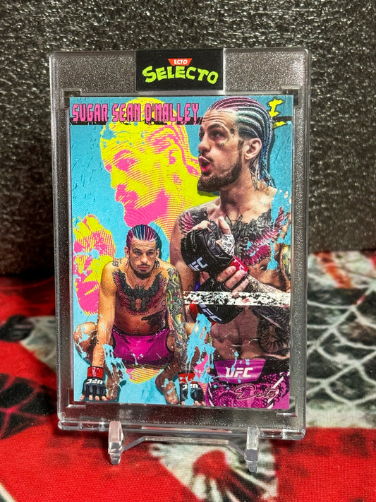 Sugar Sean O'Malley Custom Art Card - Ecto Selecto Limited Edition /50 - UFC MMA - One Touch Case