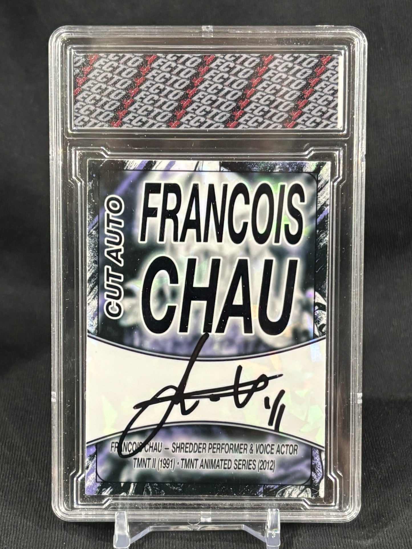 Francois Chau – Shredder – 1/1 Cut Autograph Card (Ecto Cut Vault)