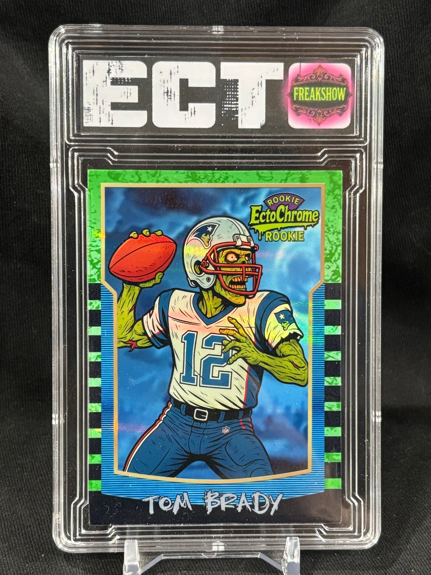 Tom Brady – “EctoChrome Rookie” – Freakshow Series – (Ecto Custom Art Slab)