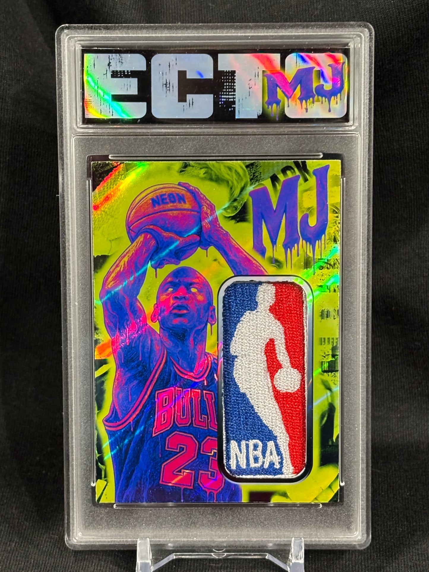 Michael Jordan – “Acid Drip Logoman Series” – (Ecto 1/1 Custom Art Card)
