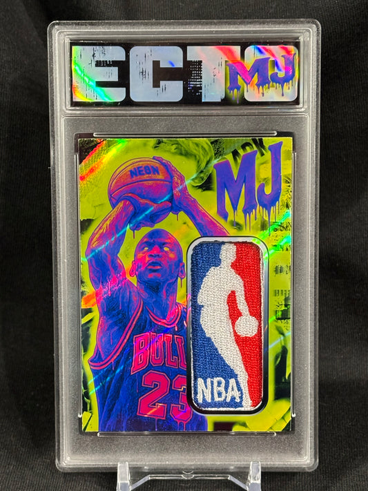 Michael Jordan – “Acid Drip Logoman Series” – (Ecto 1/1 Custom Art Card)