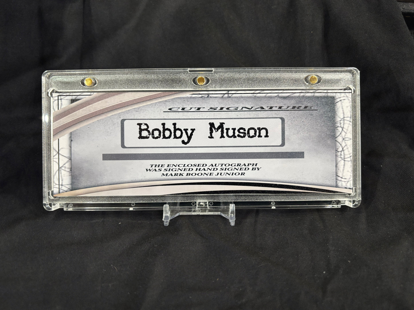 Mark Boone Junior Autograph – Bobby Munson – 1/1 Horizontal Booklet Cut Signature – Sons of Anarchy