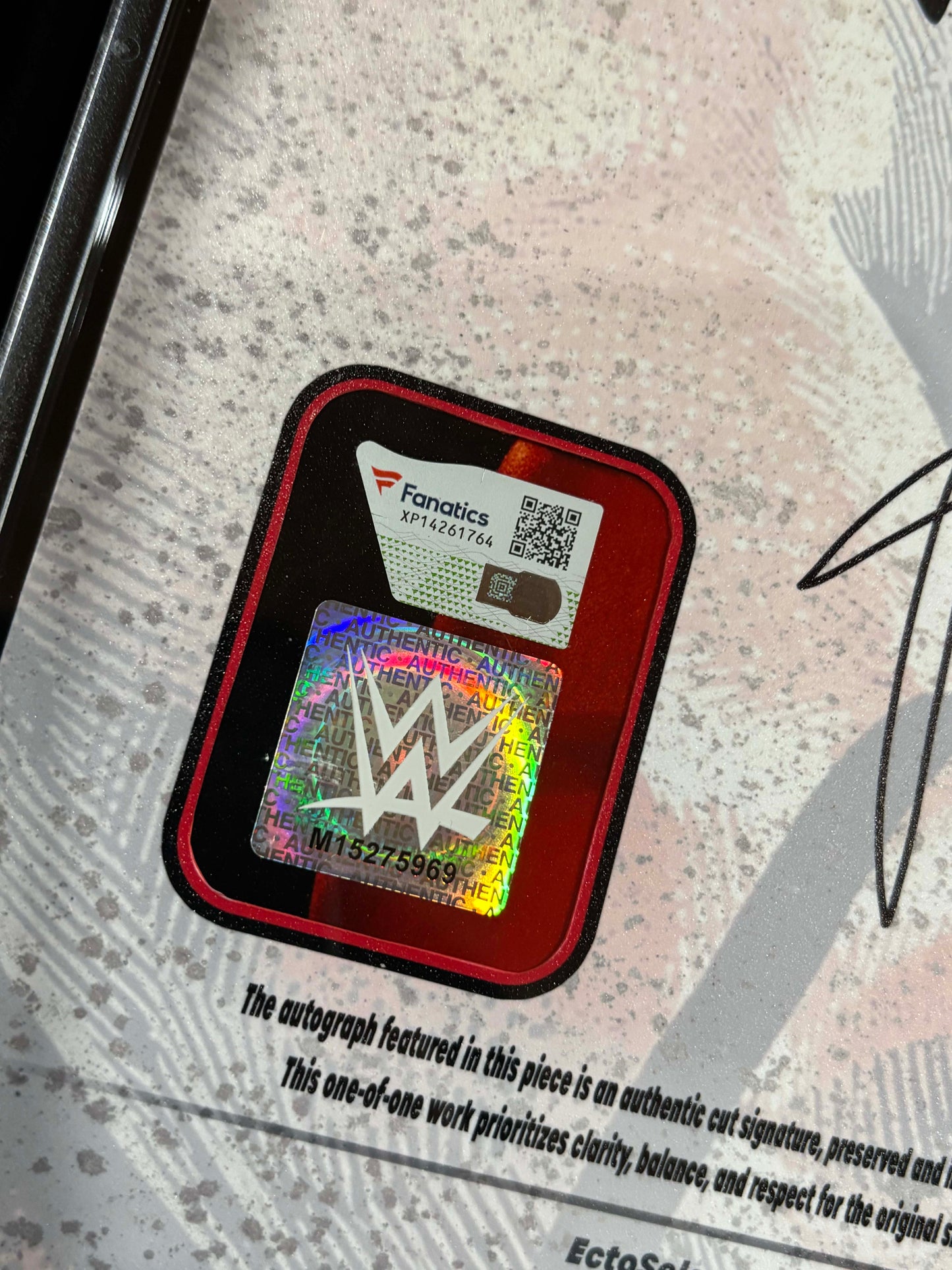 Jacob Fatu – 8x10 Cut Signature Display – Fanatics Authenticated – Encased One-of-One Presentation